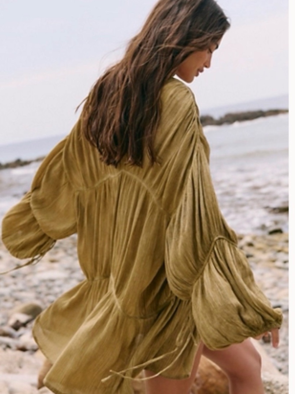 NWT Free People Juliet Duster in Tobacco